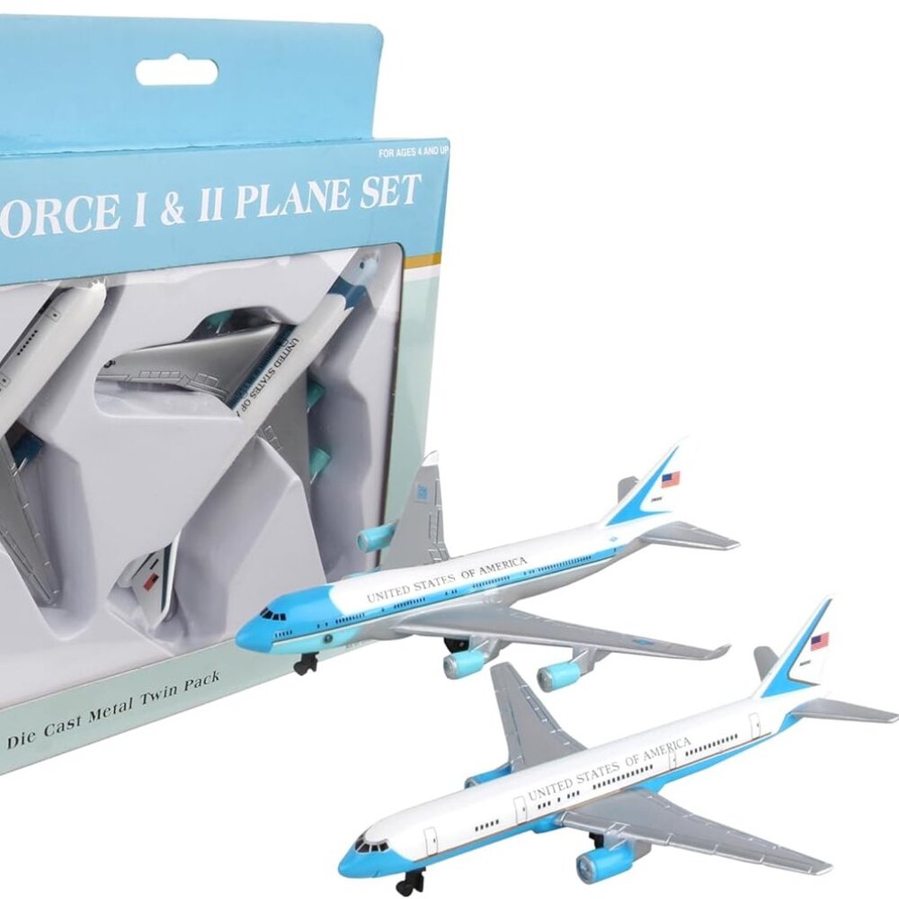 Air Force One 2 Plane set Air Force One and Air Force Two, Blue and White